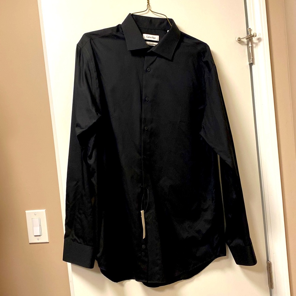 Men’s Black Calvin Klein Dress Shirt